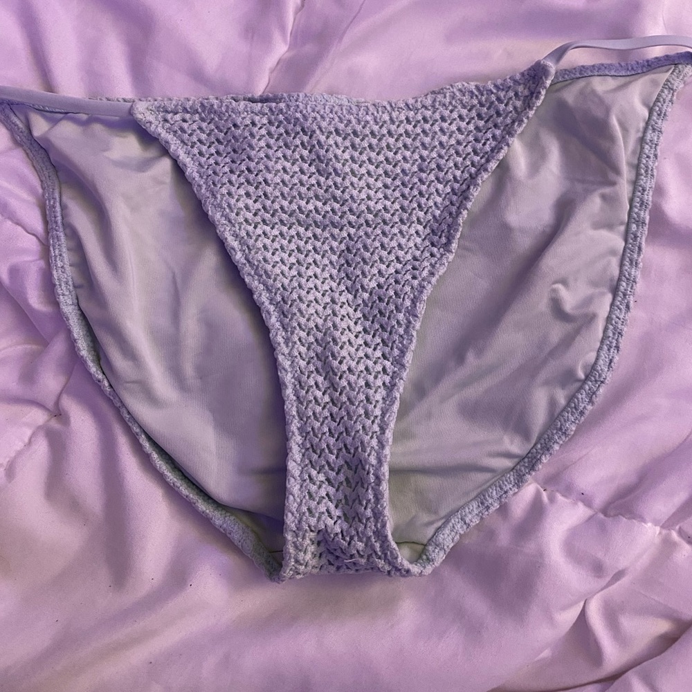 Light Blue aerie bikini bottoms.